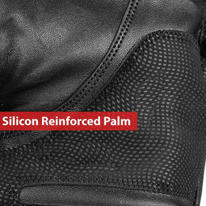 Guantes de Motociclismo Samroz, Cuero Genuino de Alta Calidad, Transpirables, Ecológicos, con Pantalla Táctil, Antideslizantes, Forro de Nailon, Cuatro Piezas - Product Image 3