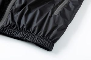 Men's Color Block Windbreaker Jacket Grey Black Waterproof Hooded Zip Up <b>Lightweight</b> Activewear <b>Coat</b> OEM Manufacturer - Product Image 4