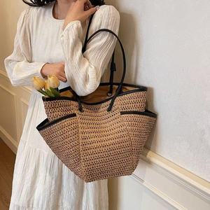 Nuevo Bolso de Hombro de Paja Vintage para Mujer, de Gran Capacidad, para Compras y Viajes - Product Image 1
