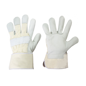 Top Quality Cow Hide Leather Full Palm Rigger <b>Builder</b> Canadian Working Gloves Breathable Auto Assembly Worker Safety Work Gloves - Product Image 3
