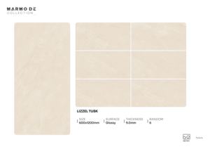 Azulejos de porcelana modernos de alta gama con acabado brillante, tamaño 600x1200, formato grande para pisos y paredes, para uso comercial. - Product Image 3