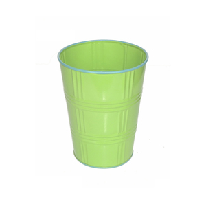 Modern Decorative Planter <b>Pot</b> with Durable Metal Construction for Indoor Outdoor Plant Decoration - Product Image 5