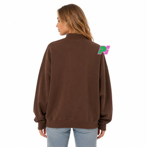 Sweat-shirt à col montant pour femme avec inscription TENNESSEE et appliqué carte, épais et lourd, idéal pour l'hiver - Product Image 4