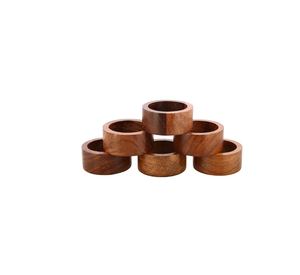 Luxury Wooden Wedding Napkin <b>Ring</b> Classic Design Square Shape Party Event Decor Tissues Holding <b>Rings</b> at <b>Cheap</b> Price - Product Image 3