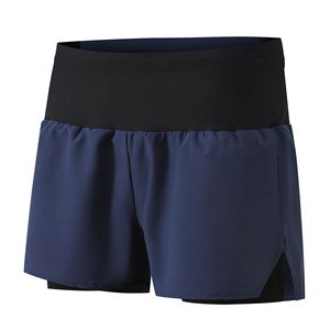 Pantalones Cortos Deportivos 2 en 1 para Hombre, con Bolsillos, para Entrenamiento Deportivo al Aire Libre, Ejercicio, Fitness, Senderismo, Transpirables, de Secado Rápido, 100% Poliéster Tejido - Product Image 3