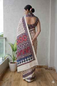 Elegante Saree de Seda Modal con Acabado de Alta Calidad para Uso Festivo y Diario - Product Image 3