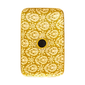 Nouvelle Arrivée Plateau de Service Rectangulaire en Métal Écologique Biodégradable Durable, Tendance, Fait Main, Émail Coloré, Personnalisable - Product Image 1