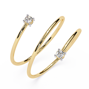 Anillo Minimalista de Moissanita con Corte Brillante Redondo, Banda Trenzada y Engaste de Garras en Plata 925, Joyería de Compromiso para Mujer - Product Image 4