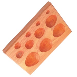 Plaque de façonnage en bois en forme de poire à 11 cavités pour bijoux, outils de façonnage de métaux et de bijouterie - Product Image 1