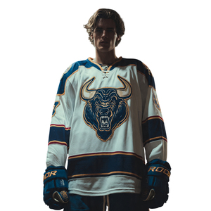 Custom Ice Hockey Jersey Tops Long Sleeve V-Neck Sublimation Hockey Jerseys High Quality Sublimated Jersey - Product Image 3