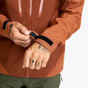 Veste coupe-vent à col haut pour homme, protection extra contre le vent, col montant, veste de sport à capuche, manteau coupe-vent - Product Image 3