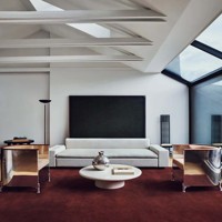 Einfarbiger Burgunderroter Wollteppich Moderner Handgetufteter Teppich Premium-Qualität Teppichboden Wohnzimmer Schlafzimmer Weicher Bodenbelag Wohndekor