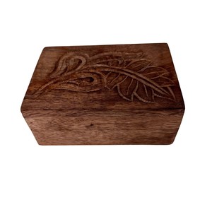 Low Cost Wooden Gift Storage <b>Box</b> for Jewelry, Rings, Earrings and Small <b>Treasures</b> with Elegant Rustic Design for Home - Product Image 3