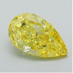 Diamant de laboratoire de qualité supérieure, taille poire jaune |   Fabricant certifié de diamants synthétiques - Product Image 6