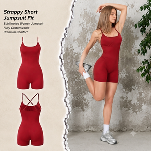 Mono enterizo ajustado con cremallera frontal en V profundo y leggings para mujer - Product Image 1