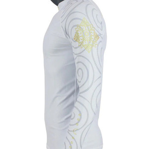 Long Sleeve Compression Rash Guard with Metallic Graphics - Professional Performance Gear for MMA, BJJ, and Grappling - Product Image 5