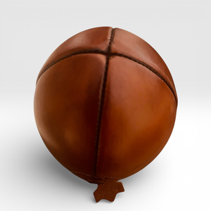 BALLON DE RUGBY ANTIQUE ANNEES 1900 - Patine antique - 100% cuir de vache - Restauré, vieilli et ciré - Taille 5 - Décoration sportive - Product Image 2