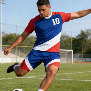 Maillot de football personnalisé en sublimation, coupe ajustée, tricoté, anti-plis, de haute qualité, durable, pour club sportif - Product Image 3