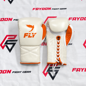 Gants de boxe personnalisés sur mesure, nouvelle conception, couleur crème dorée, en cuir, pour l'entraînement, parmi les plus vendus. - Product Image 5