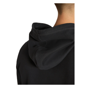 Sweat-shirt à capuche zippé noir pour homme, coupe classique, couleur unie, coton French Terry, style décontracté automne - Product Image 5