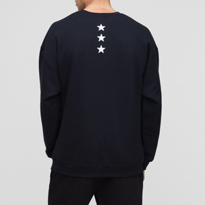 Sudaderas de Felpa Francesa 50% Algodón 50% Poliéster, Diseño de Logotipo Personalizado, Sudaderas con Cuello Redondo para Hombre en Color Negro - Product Image 2
