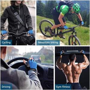 Gants de cyclisme pour hommes et femmes, gants de vélo VTT à demi-doigts, gants antidérapants et absorbant les chocs pour le fitness, le cyclisme et les sports de plein air - Product Image 6