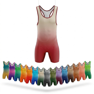 Singlet de Lucha Libre de Alta Calidad en Oferta, Moderno, Cómodo, Compresivo, Deportivo, Sin Mangas, Verano, OEM, ODM, Uniforme de Lucha Libre - Product Image 1