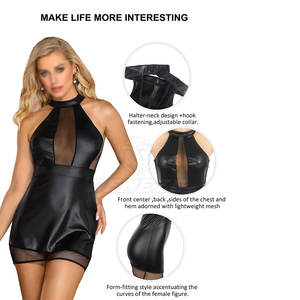 ผลิตในปากีสถาน ชุดเดรสหนังน้ำหนักเบาสำหรับผู้หญิง ขายดี เหมาะสำหรับใส่ไปเที่ยวคลับ งานปาร์ตี้ ชุดราตรี ขายส่ง - Product Image 5