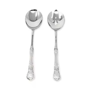 Hotel Use Metal Salad Server Set Stainless Steel Salad Serving <b>Spoon</b> Fork Kitchen Dining <b>Table</b> Use - Product Image 6
