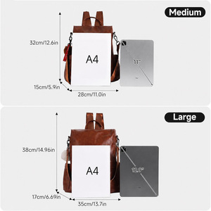 Mochila de Cuero Genuino de Lujo al por Mayor para Hombre, Bolsa para Portátil de Cuero Vacuno Real, Mochila de Viaje Vintage Personalizada LBK-0105C - Product Image 3