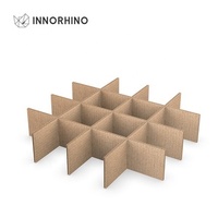 Diviseurs de boîtes en carton ondulé personnalisables pour le rangement de vaisselle, bouteilles et verrerie, 6/12 compartiments, fabriqués au Vietnam