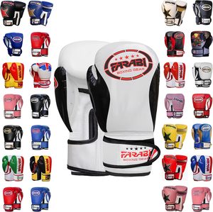 Wholesale Farabi Sports Kids MMA Gloves Custom Youth <b>Boxing</b> Muay Thai Kickboxing Sparring PU Leather Hook Loop Closure Premium - Product Image 1