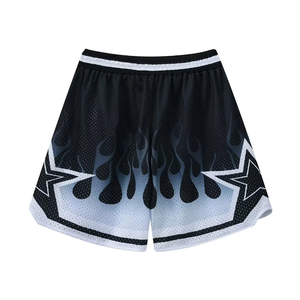 Shorts de sport personnalisés pour hommes, en polyester mesh, pour la gym, le basketball, la course à pied, le streetwear, séchage rapide, athlétiques - Product Image 4