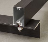 Perfil de Aluminio CNW Serie 6000, Moderno, de Superficie, con Ranura LED, Forma Cuadrada, Servicios de Corte y Doblado, T3~T8