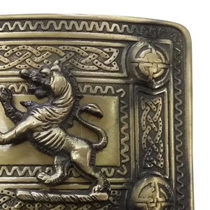 Hebilla de cinturón estilo kilt con diseño de León Rampante, acabado antiguo, estilo celta de las Tierras Altas, escocesa, suministros de fábrica al por mayor - Product Image 6
