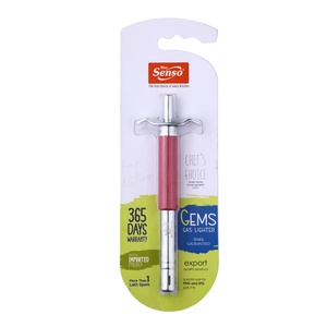 Encendedor de gas con cuerpo de acero inoxidable duradero, diseñado para una ignición segura, fácil manejo y rendimiento confiable en la cocina. - Product Image 4