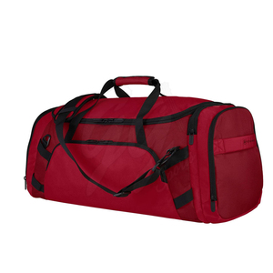 Sac de sport moderne rouge pour adultes, en tissu Oxford durable, avec plusieurs poches et bandoulière - Product Image 5