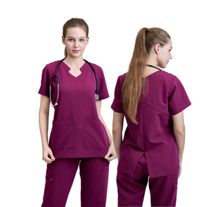 Uniformes infirmiers de haute qualité, dernier design, vêtements médicaux d'hôpital, rayonne, PE, spandex, tendance - Usine d'uniformes FMF - Product Image 2