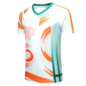 Camiseta de voleibol unisex, uniformes de fútbol y voleibol, manga corta, transpirable, de secado rápido, 100% poliéster, nombre del equipo personalizado - Product Image 3