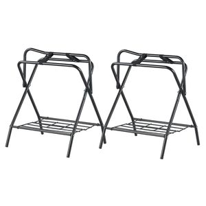 Porta Sella Pieghevole in Acciaio Rinforzato 28 X 19 X 37.5 Pollici, Supporto Autoportante per Cavalli, Porta Coperte Portatile, Accessorio Equestre - Product Image 5