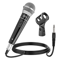Microphone dynamique XLR 5Core pour karaoké, chant et studio, micro portable