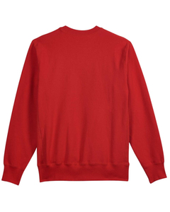 <b>Women's</b> <b>Red</b> Crew Neck <b>Sweatshirt</b> 100% Cotton Knitted Solid Color Regular Fit Autumn Wear - Product Image 2