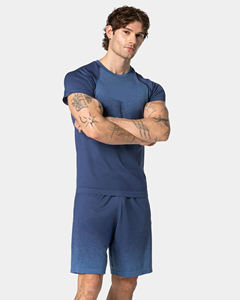 Men's T-shirt star effect <b>tshirt</b> round neck <b>tshirt</b> slim fit <b>tshirt</b> basic t-shirt 100% <b>polyester</b> <b>tshirt</b> gymwear <b>tshirt</b> - Product Image 4