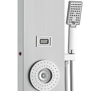 Sistema de Panel de Ducha con Pantalla LED, 6 Modos, Torre de Lluvia, Cascada, 4 Chorros de Masaje Corporal, Grifo para Bañera, para Conjuntos de Baño - Product Image 6