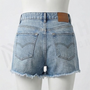 New Arrivals Summer Irregular Ripped Jeans Zipper Pockets Torn Hole <b>Stretch</b> <b>Denim</b> Shorts For Women Casual Street Wear - Product Image 2