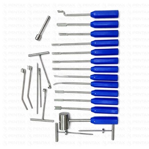 Juego de 22 Instrumentos para Extracción de Cemento Ortopédico Tipo Mueller, Herramientas Quirúrgicas de Acero Inoxidable para Cirugía de Revisión, por Pentax - Product Image 3