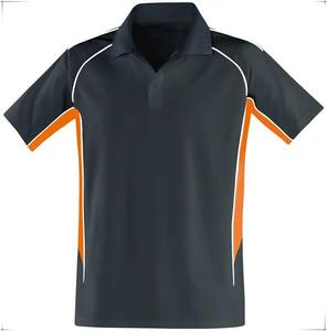 Polo de Manga Corta Azul Marino para Hombre, Corte Regular, Deportivo, Tejido de Punto, Secado Rápido, Diseño de Color Sólido - Product Image 2