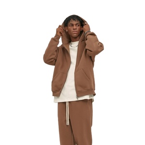 Sudadera con Capucha y Cremallera para Hombre, Invierno, Cómoda, 100% Algodón, Apta para Uso Diario, Jogging, Entrenamiento, Actividades al Aire Libre, Exportación - Product Image 1