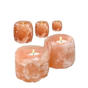 Bougeoir à sel de forme naturelle Bougeoir à sel rose de haute qualité dans de nombreuses formes-Sian Enterprises - Product Image 6