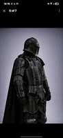 Armure complète de chevalier médiéval noire artisanale avec casque et cape |   Costume d'armure gothique portable pour cosplay et reconstitution historique